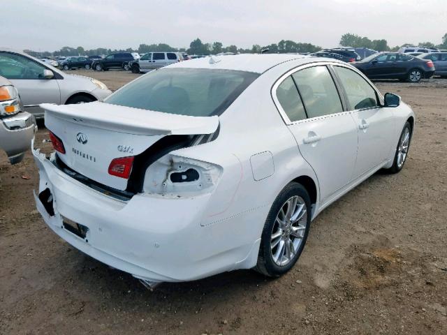 JN1CV6ARXBM400063 - 2011 INFINITI G37 WHITE photo 4