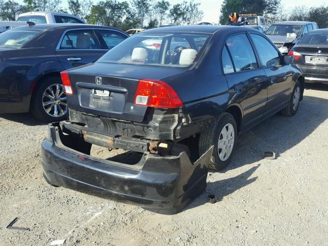 2HGES16395H584104 - 2005 HONDA CIVIC DX V BLACK photo 4