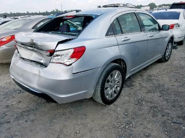 1C3CCBAB8CN195938 - 2012 CHRYSLER 200 LX SILVER photo 4