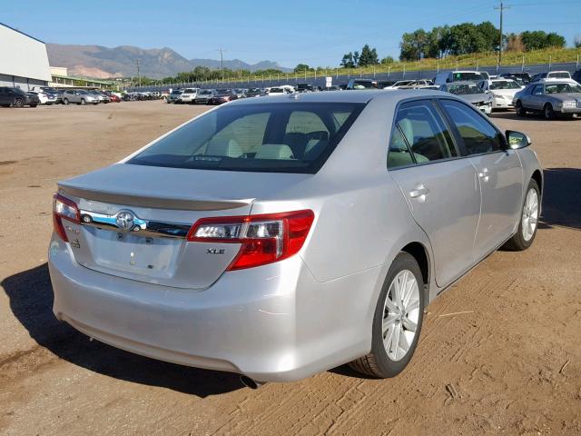 4T4BF1FK9CR256108 - 2012 TOYOTA CAMRY BASE SILVER photo 4