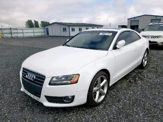 WAULFAFR1AA077296 - 2010 AUDI A5 PREMIUM WHITE photo 2