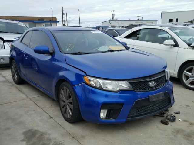 KNAFW6A34C5597338 - 2012 KIA FORTE SX BLUE photo 1