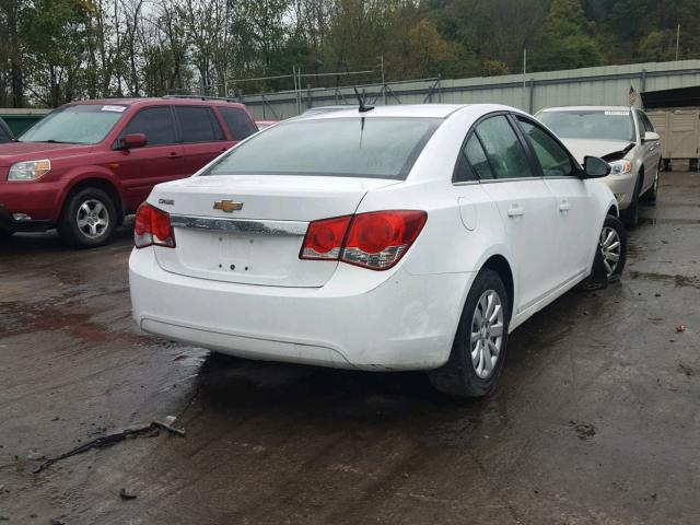 1G1PD5SH0B7188590 - 2011 CHEVROLET CRUZE LS WHITE photo 4