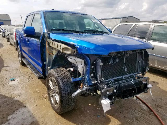 1FTEW1EP9JKC48382 - 2018 FORD F150 SUPER BLUE photo 1