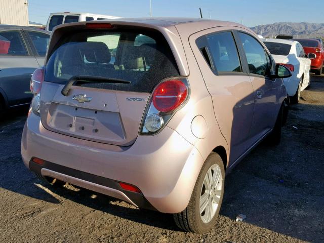 KL8CB6S91DC566963 - 2013 CHEVROLET SPARK LS PINK photo 4