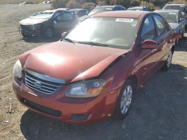 KNAFE222295668546 - 2009 KIA SPECTRA EX RED photo 2