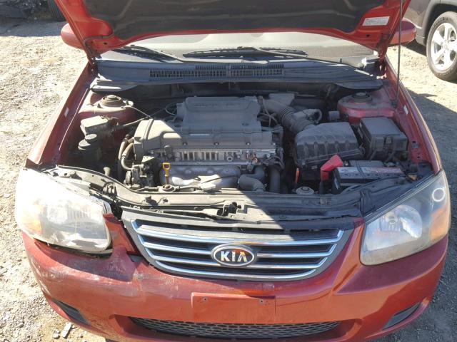 KNAFE222295668546 - 2009 KIA SPECTRA EX RED photo 7