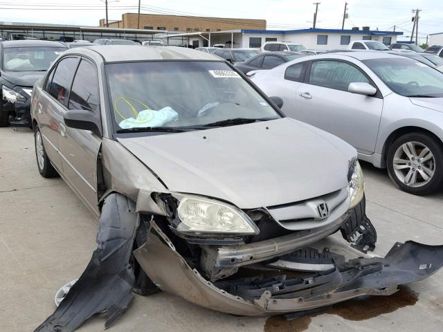 2HGES16504H598084 - 2004 HONDA CIVIC LX GOLD photo 1