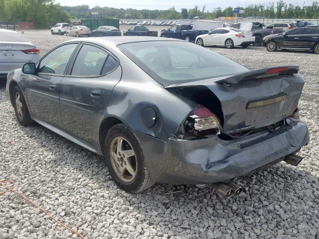 2G2WS522X41331067 - 2004 PONTIAC GRAND PRIX GRAY photo 3