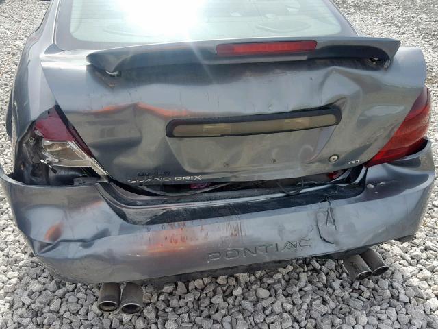 2G2WS522X41331067 - 2004 PONTIAC GRAND PRIX GRAY photo 9