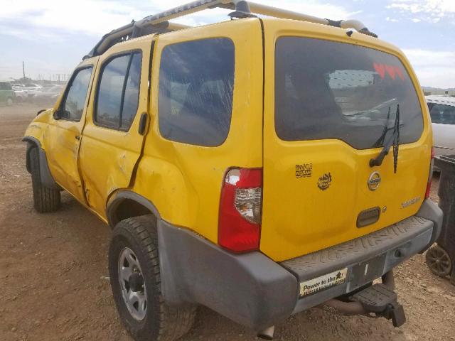 5N1ED28T34C609734 - 2004 NISSAN XTERRA XE YELLOW photo 3