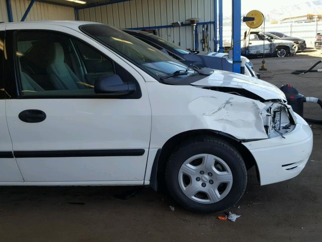 2FMZA51697BA00622 - 2007 FORD FREESTAR S WHITE photo 9