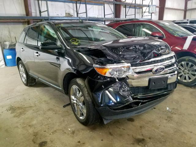 2FMDK3JC1BBB54185 - 2011 FORD EDGE SEL BLACK photo 1