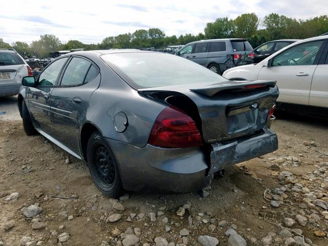 2G2WP522651124260 - 2005 PONTIAC GRAND PRIX GRAY photo 3