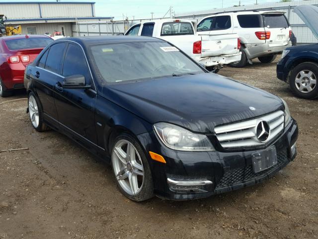 WDDGF4HB6CA614596 - 2012 MERCEDES-BENZ C 250 BLACK photo 1