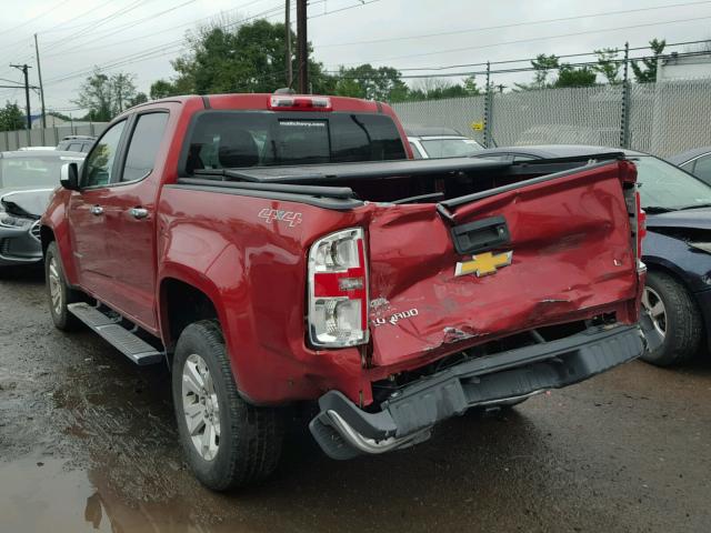 1GCGTCE34G1136016 - 2016 CHEVROLET COLORADO L RED photo 3