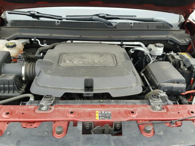 1GCGTCE34G1136016 - 2016 CHEVROLET COLORADO L RED photo 7