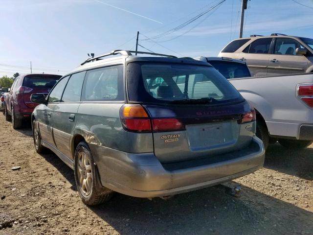 4S3BH686437612985 - 2003 SUBARU LEGACY OUT GREEN photo 3