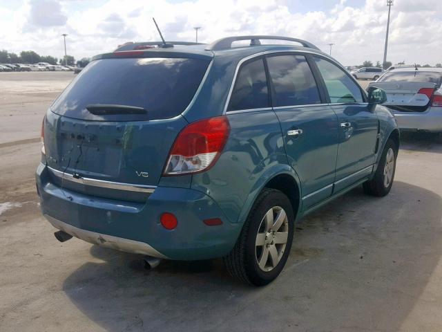 3GSCL537X8S614721 - 2008 SATURN VUE XR TEAL photo 4