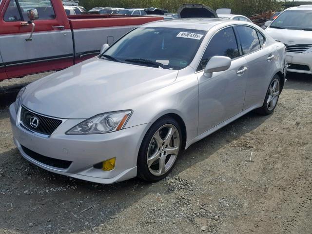 JTHBE262972010134 - 2007 LEXUS IS 350 SILVER photo 2