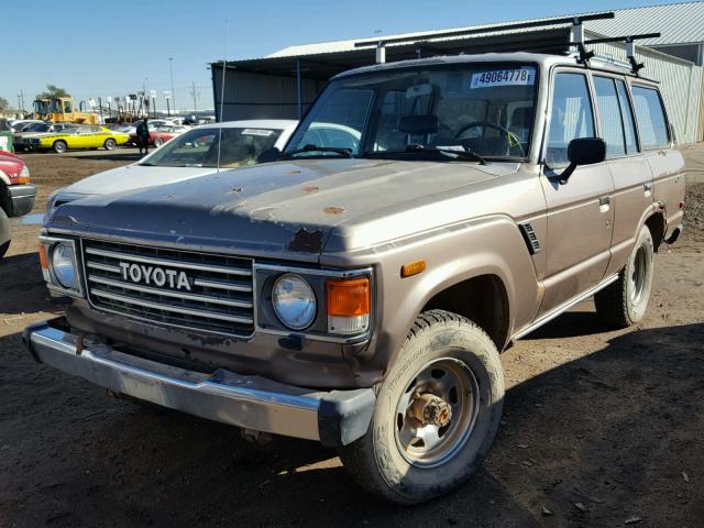 JT3FJ60G4H1139937 - 1987 TOYOTA LAND CRUIS BROWN photo 2