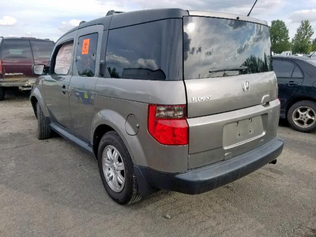 5J6YH18727L009742 - 2007 HONDA ELEMENT EX GRAY photo 3