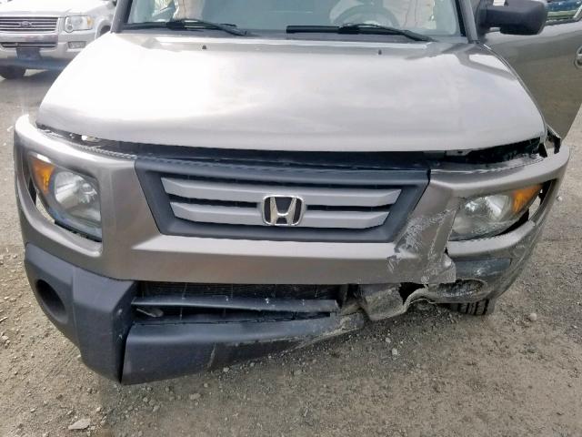 5J6YH18727L009742 - 2007 HONDA ELEMENT EX GRAY photo 7