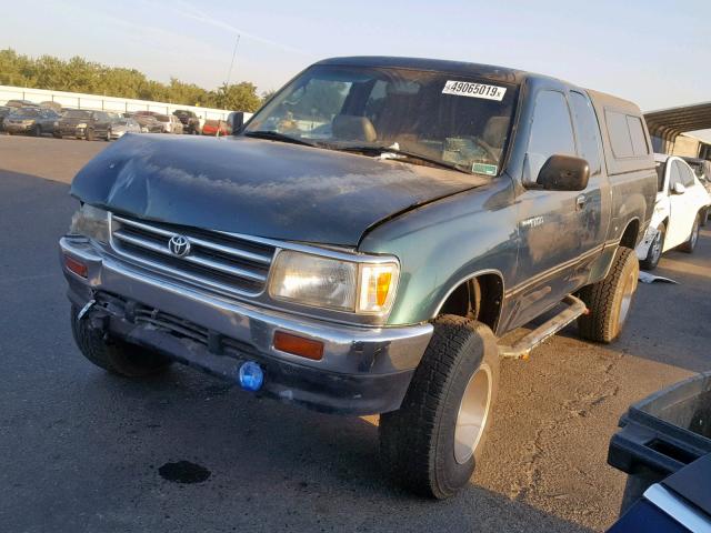 JT4UN22DXV0040513 - 1997 TOYOTA T100 XTRAC GREEN photo 2