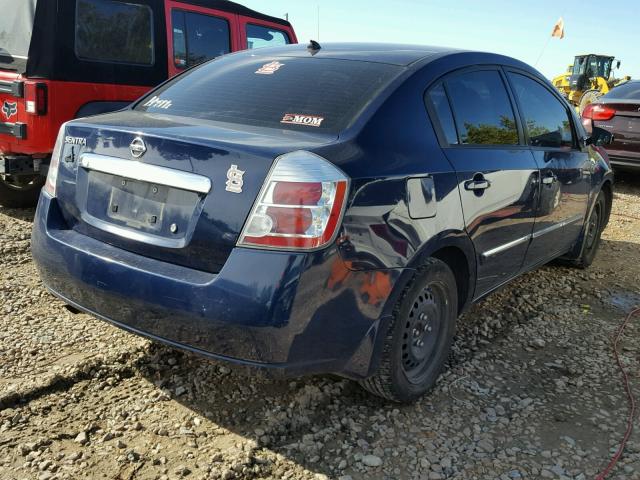 3N1AB6AP7AL650464 - 2010 NISSAN SENTRA 2.0 BLUE photo 4