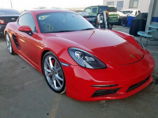 WP0AB2A82JK278094 - 2018 PORSCHE CAYMAN S RED photo 1