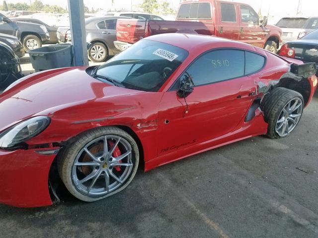 WP0AB2A82JK278094 - 2018 PORSCHE CAYMAN S RED photo 9