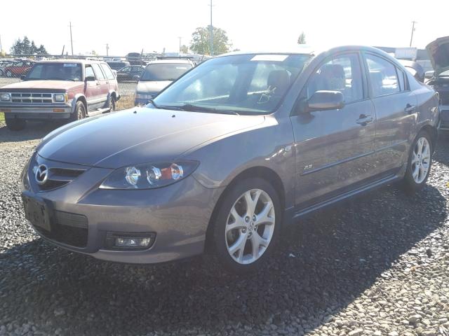 JM1BK323881839878 - 2008 MAZDA 3 S GRAY photo 2