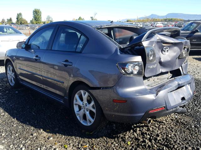 JM1BK323881839878 - 2008 MAZDA 3 S GRAY photo 3