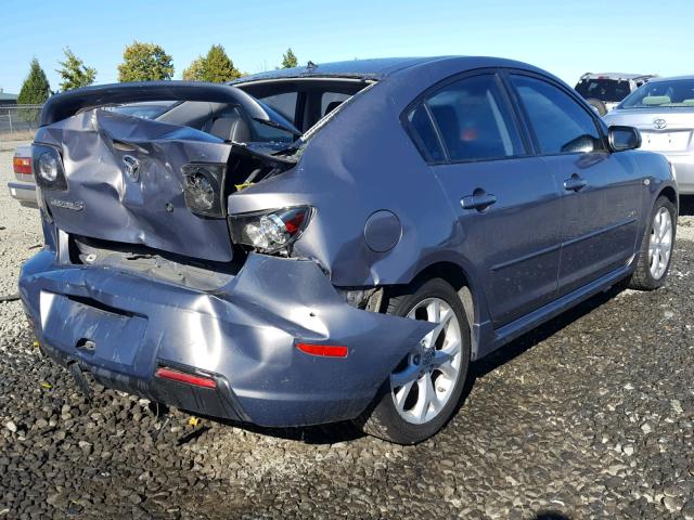 JM1BK323881839878 - 2008 MAZDA 3 S GRAY photo 4