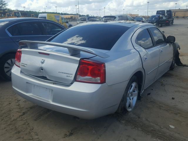 2B3CA3CV8AH308518 - 2010 DODGE CHARGER SX SILVER photo 4