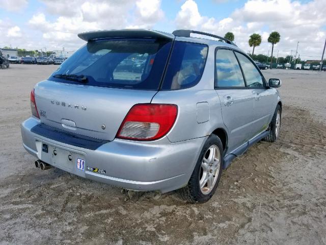 JF1GG29652H804978 - 2002 SUBARU IMPREZA WR SILVER photo 4