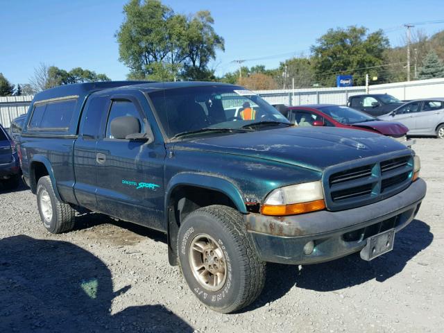 1B7GG23Y6VS198974 - 1997 DODGE DAKOTA GREEN photo 1