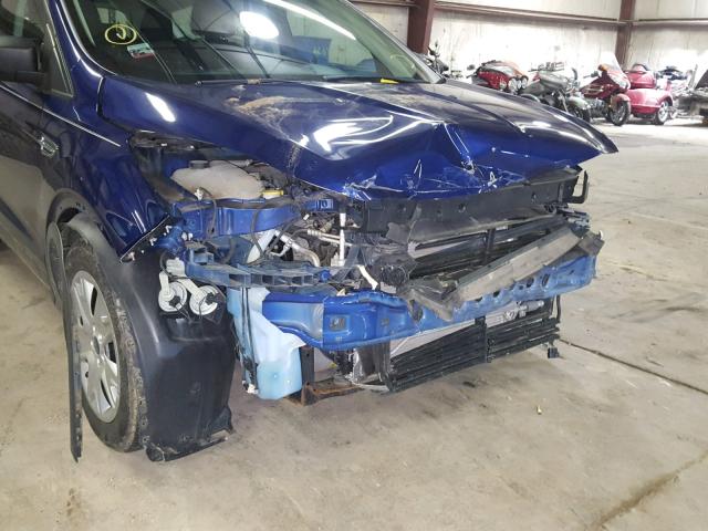 1FMCU0F76DUB91813 - 2013 FORD ESCAPE S BLUE photo 9