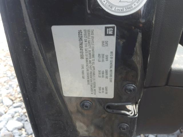 1G2ZH57N984101996 - 2008 PONTIAC G6 GT BLACK photo 10