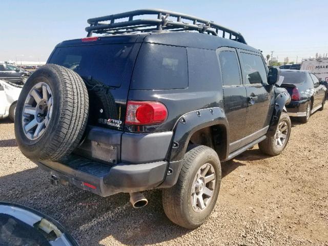 JTEBU11F870005605 - 2007 TOYOTA FJ CRUISER BLACK photo 4