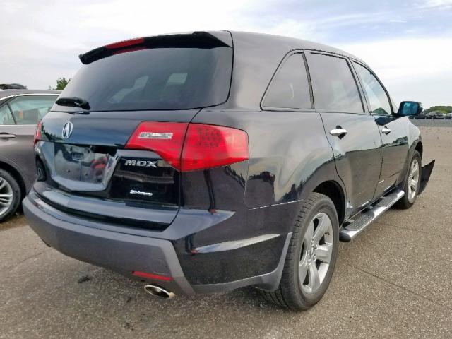 2HNYD28779H502978 - 2009 ACURA MDX SPORT BLACK photo 4