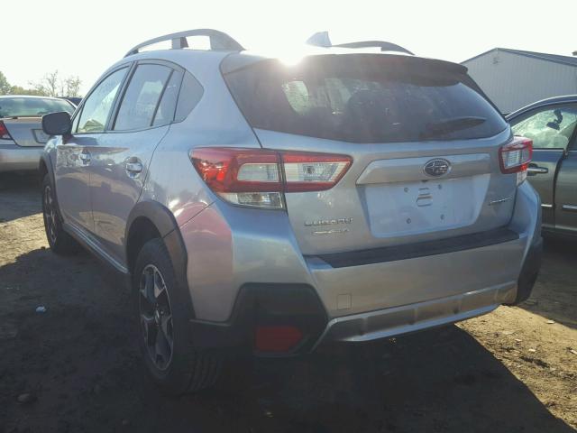 JF2GTADC4JH317445 - 2018 SUBARU CROSSTREK SILVER photo 3