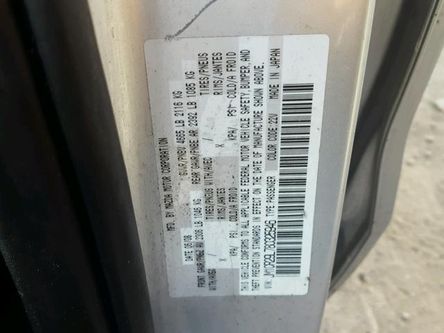 JM1CR29L780325946 - 2008 MAZDA 5 SILVER photo 10