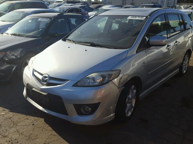 JM1CR29L780325946 - 2008 MAZDA 5 SILVER photo 2