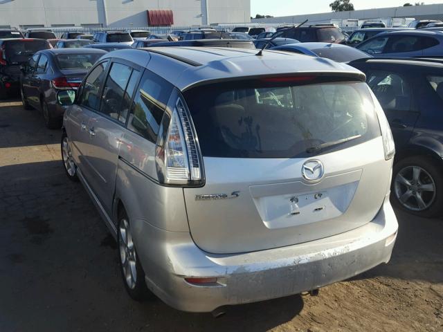 JM1CR29L780325946 - 2008 MAZDA 5 SILVER photo 3