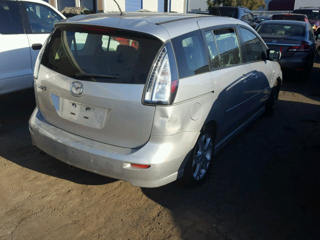 JM1CR29L780325946 - 2008 MAZDA 5 SILVER photo 4