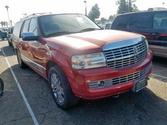 5LMFL28547LJ12475 - 2007 LINCOLN NAVIGATOR RED photo 1