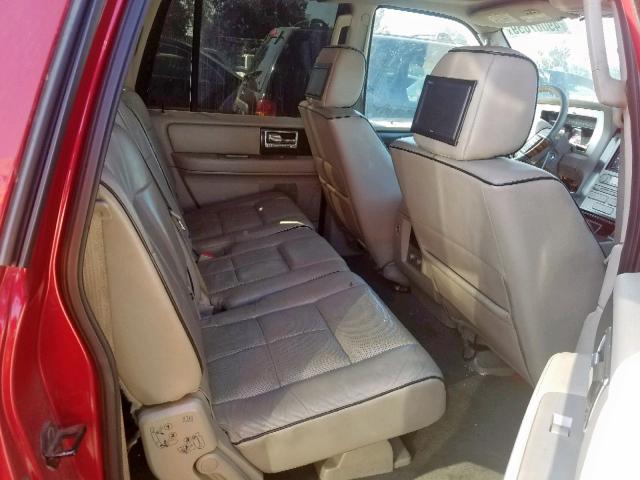 5LMFL28547LJ12475 - 2007 LINCOLN NAVIGATOR RED photo 6