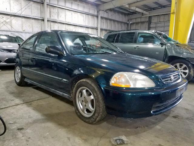 1HGEJ6220VL112258 - 1997 HONDA CIVIC DX GREEN photo 1