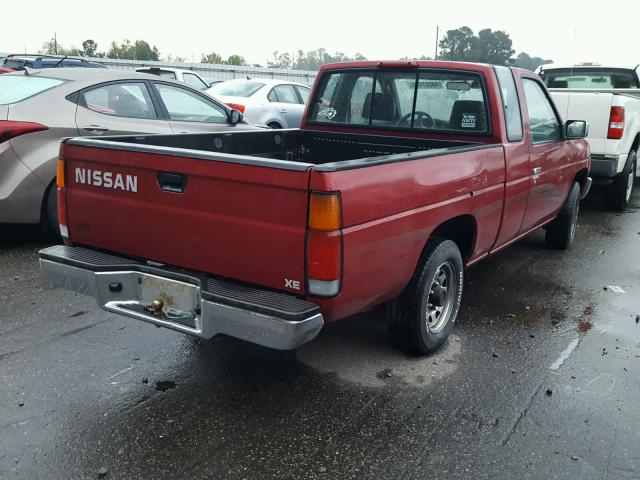 1N6SD16S2SC307843 - 1995 NISSAN TRUCK KING BURGUNDY photo 4